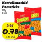 Kartulisnackid Pomsticks 100 g 2 sorti
