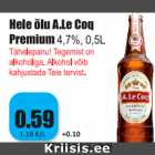 Hele õlu A.Le Coq Premium