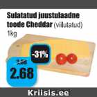 Allahindlus - Sulatatud juustulaadne toode Cheddar