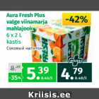 Allahindlus - Aura Fresh Plus valge viinamarja mahlajook