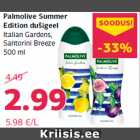 Allahindlus - Palmolive Summer
Edition dušigeel