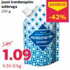 Allahindlus - Jaani kondenspiim
suhkruga
250 g