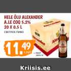 Allahindlus - HELE ÕLU ALEXANDER
A.LE COQ