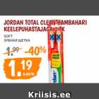 Allahindlus - JORDAN TOTAL CLEAN HAMBAHARI
KEELEPUHASTAJAGA 2 TK