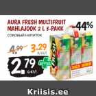 Allahindlus - AURA FRESH MULTIFRUIT
MAHLAJOOK 2 L 3-PAKK