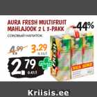 Allahindlus - AURA FRESH MULTIFRUIT
MAHLAJOOK 2 L 3-PAKK