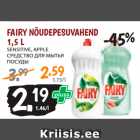 Allahindlus - FAIRY NÕUDEPESUVAHEND
1,5 L