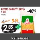 Allahindlus - PRESTO CORNETTI PASTA
5 KG