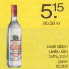 Alkohol - Eesti džinn Liviko Gin