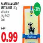 Saaremaa Saare Leet juust viilutatud