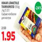 Сырые колбаски для костра