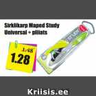 Allahindlus - Sirklikarp Maped Study
Universal + pliiats
