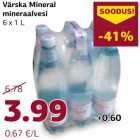 Allahindlus - Värska Mineral
mineraalvesi
6 x 1 L