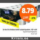 Allahindlus - Grite Orhidea Gold tualettpaber, 40 rulli