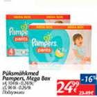 Allahindlus - Püksmähkmed Pampers, Mega Box