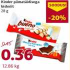 Allahindlus - Kinder piimatäidisega
biskviit
28 g