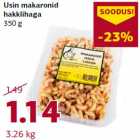 Allahindlus - Usin makaronid
hakklihaga
350 g