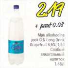 Muu alkohoolne jook G:N Long Drink Grapefroit