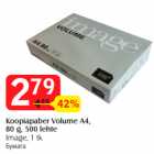 Allahindlus - Koopiapaber Volume A4,
80 g, 500 lehte