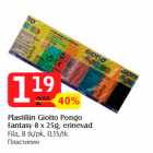 Allahindlus - Plastiliin Giotto Pongo
Fantasy 8 x 25g, erinevad