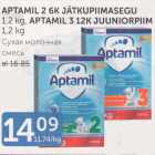 Allahindlus - APTAMIL 2 6K KÄTKUPIIMASEGU 1,2 kg, APTAMIL 3 12K JUUNIORPIIM 1,2 kg