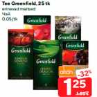 Tee Greenfield, 25 tk
