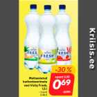 Магазин:Hüper Rimi, Rimi, Mini Rimi,Скидка:Ароматизированная негазированная
вода Vichy Fresh
1,5 л