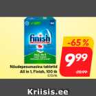 Таблетки для посудомоечной машины
All in 1, Finish, 100 шт.