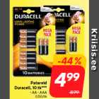 Батарейки
Duracell, 10 шт. ***