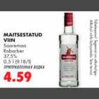 Alkohol - Maitsestatud viin Saaremaa Rabarber