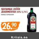 Allahindlus - SAKSAMAA LIKÖÖR
JÄGERMEISTER