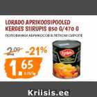 Магазин:Maksimarket, Konsum,Скидка:ПОЛОВИНКИ АБРИКОСОВ В ЛЁГКОМ СИРОПЕ
