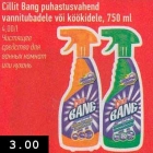 Cillit Bang puhastusvahend vannitubadele või köökidele, 750 ml