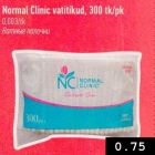 Allahindlus - Normal Clinic vatitikud, 300 tk/pk