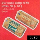 Allahindlus - Arcor kreeker kliidega või Mix Cereals, 200 g/476 g