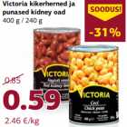 Allahindlus - Victoria kikerherned ja
punased kidney oad
400 g / 240 g