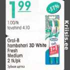 Allahindlus - Oral-B hambahari 3D White Fresh Medium 2 tk/pk