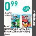 Fazer kummikommid Angry Birds Рunanе või Roheline, I50 g