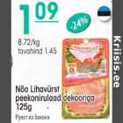 Nõo Lihavürst peekonirulaad dekooriga 125 g