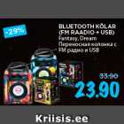 BLUETOOTH KÕLAR
(FM RAADIO + USB)