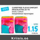 Allahindlus - CAREFREE FLEXICOMFORT
PESUKAITSE 20 TK