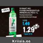 DONAT MG
KARBONISEERITUD
MINERAALVESI 1 L