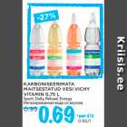 KARBONISEERIMATA
MAITSESTATUD VESI VICHY
VITAMIN 0,75 L