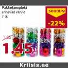 Pakkekomplekt erinevad värvid 7 tk