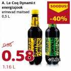 Магазин:Comarket,Скидка:Le Coq Dynami:t Энергетический напиток, разные вкусы
0,5 л