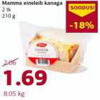 Allahindlus - Mamma eineleib kanaga 2 tk 210 g