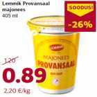 Allahindlus - Lemmik Provansaal
majonees
405 ml