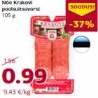 Nõo Krakovi
poolsuitsuvorst
105 g
