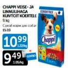 CHAPPI VEISE- JA LINNULIHAGA KUIVTOIT KOERTELE 9 kg