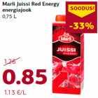 Allahindlus - Marli Juissi Red Energy
energiajook
0,75 L